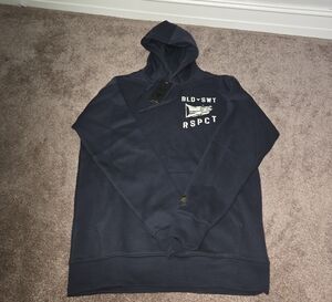 Under Armour Black & White Letters Flag Print  Hoodie